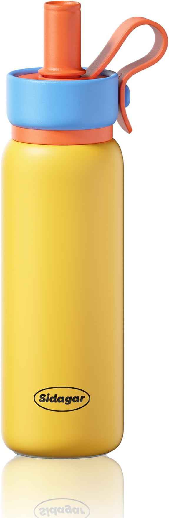 24 oz Tumbler, Insulated Coffee Mug with Lid and Straw, Leak Proof Portable Travel Cup, for Hot and Cold Drinks Drinks Flask for Women Yellow