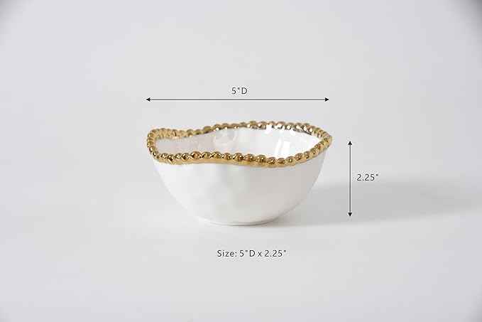 Pampa Bay Golden Salerno, Snack Bowl, 5" D x 2.25"