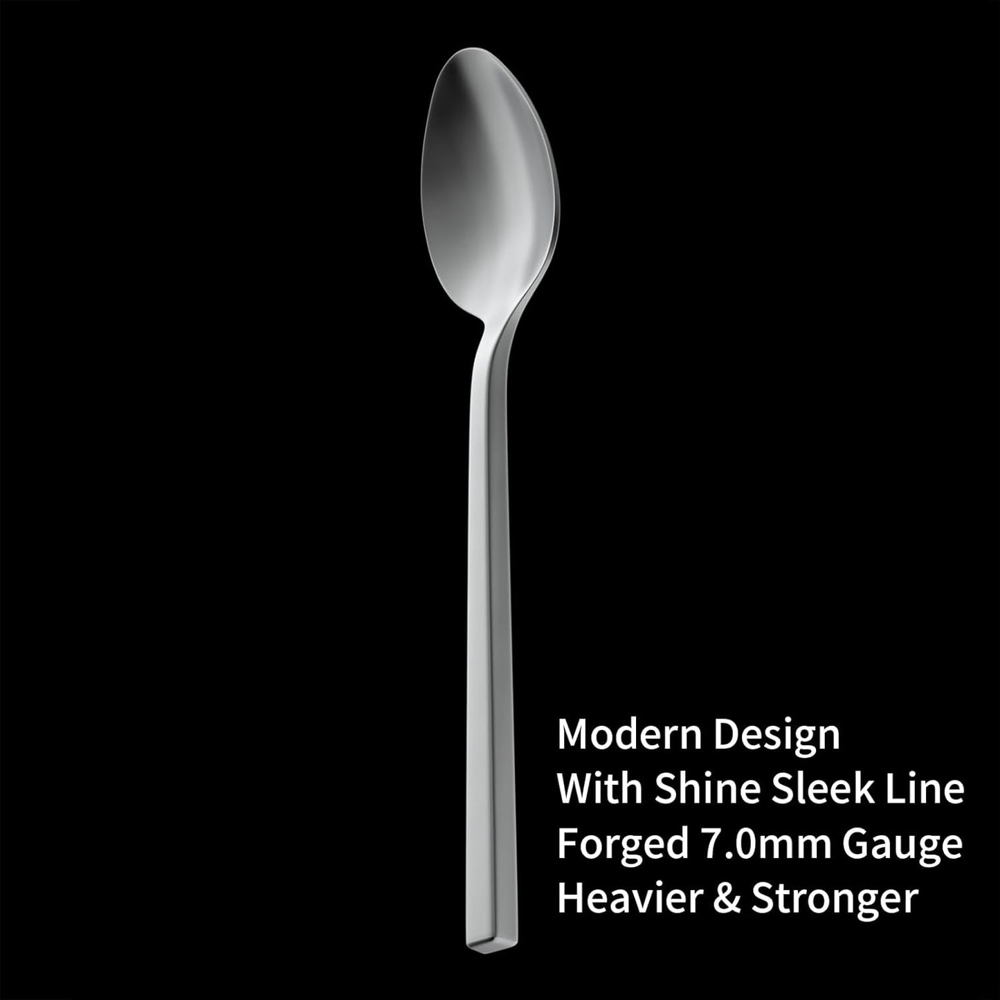 Alata Cube 20-Piece Forged Silverware Set Stainless Steel Flatware Set,Service for 4,Matte Satin Polished Cutlery Set,Dishwasher Safe