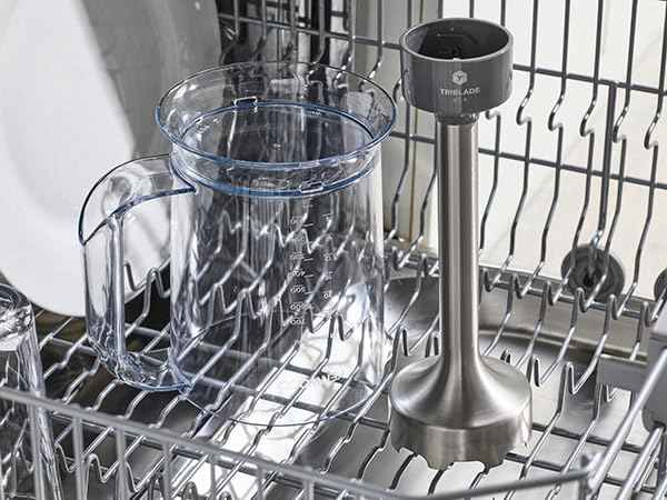Kenwood Triblade XL HBM60.307GY Hand Blender incl. Whisk, Measuring Cup, Potato Press and Mixer, SureGrip Technology, Variable Speed, 1000W Motor