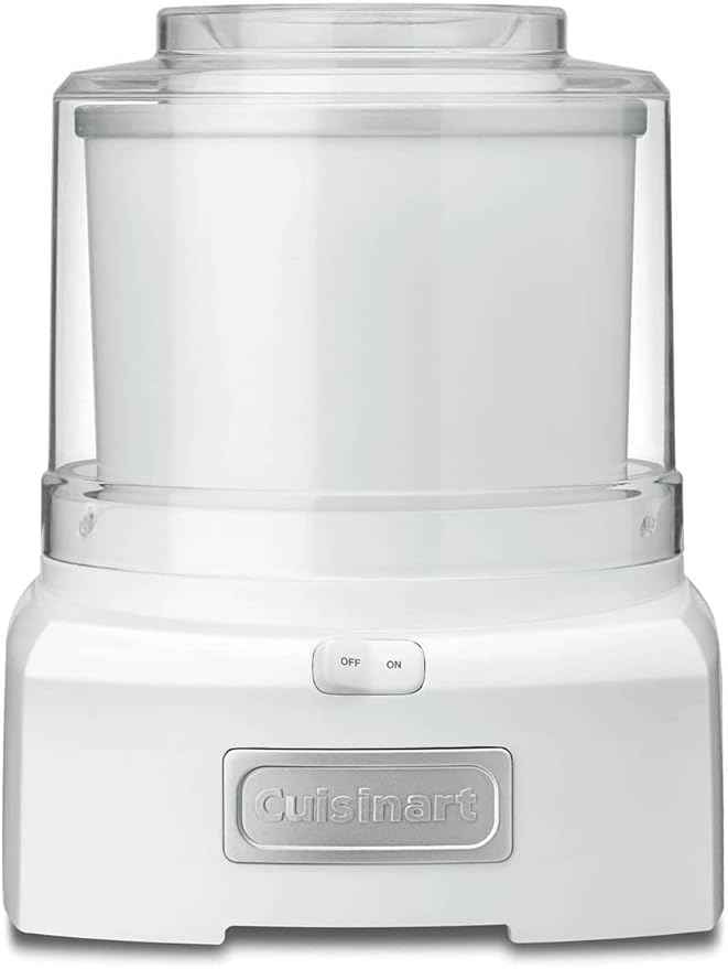 Cuisinart Ice Cream Maker Machine, 1.5 Quart Sorbet, Frozen Yogurt Maker & ICE-45RFB 1-1/2-Quart Ice Cream Maker Freezer Bowl