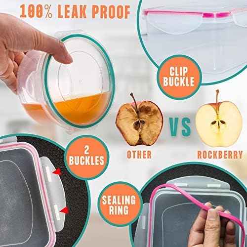 38 Pcs Large Food storage containers-85 oz to Small Container Stackable Kitchen storage bowls sets-BPA Free Leak proof Plastic food Storage Containers with lids airtight-Microwave freezer safe