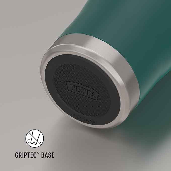 THERMOS ICON SERIES, Stainless Steel Cold Tumbler with Slide Lock, 24 Ounce, Spruce