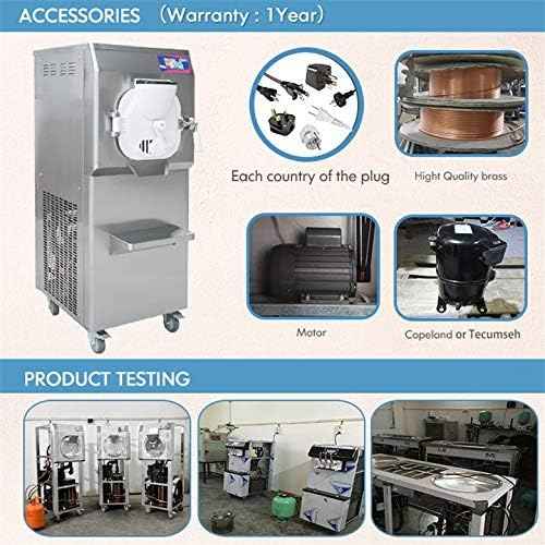 Kolice ETL Certificate Commercial Hard ice Cream Machine Gelato ice Cream Making Machine Italian Water ice Maker-Italy Designed Extra Strong Door, 9-11 Gal Per Hour