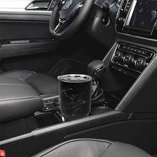 Jormungand 30 oz Tumbler Stainless Steel Vacuum Insulated Travel Mug with Leak Proof Lid Double Wall Coffee Cup Water Bottle for Cold Beverages 30oz Tumbler Marble Black