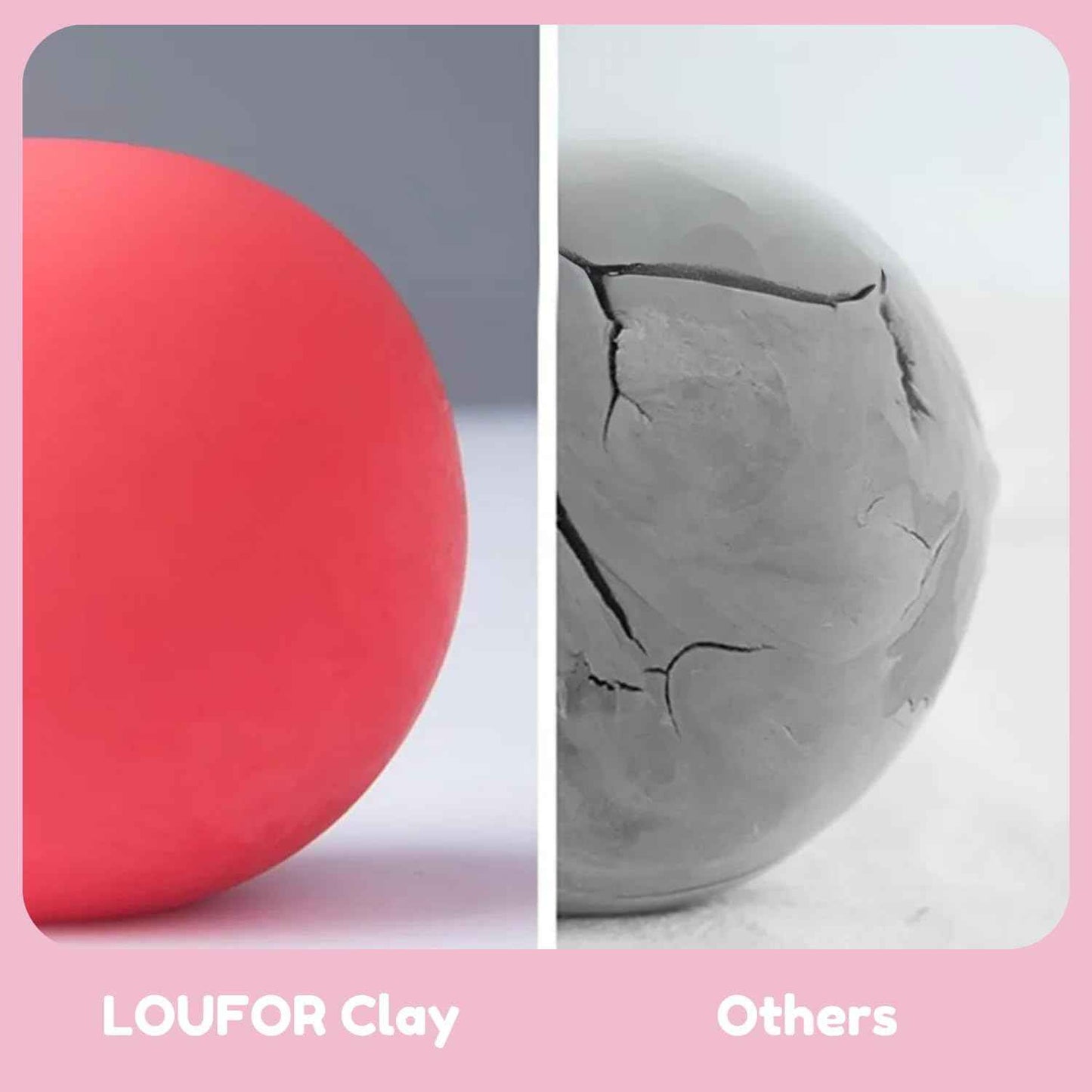 LOUFOR Air Dry Clay Kits - Modeling Clay for Kids, Ultra Light & Soft, Safe & Non-Toxic, DIY Airdryclay Kit with Sculpting Tools and Tutorials, Creatible Art Crafts Toys Gifts for Boys Girls