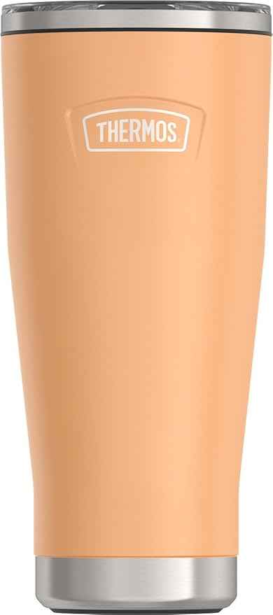 THERMOS ICON SERIES, Stainless Steel Tumbler with Slide Lock, 18 Ounce, Melon