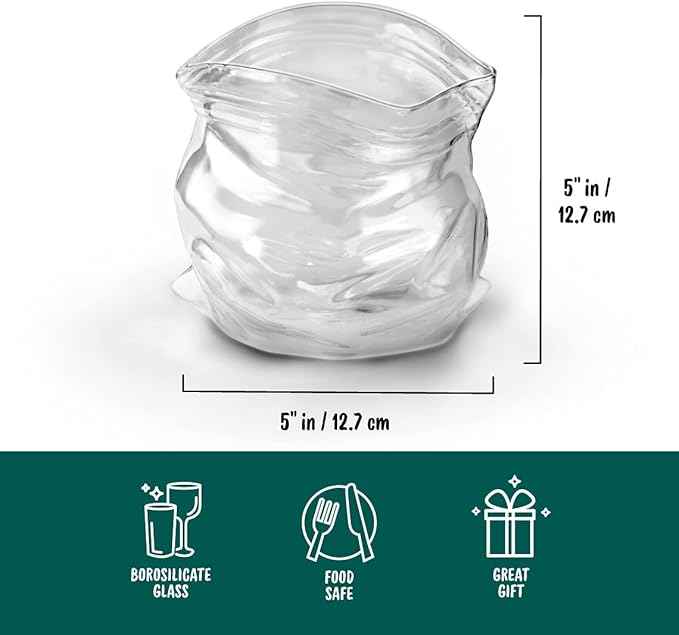 Genuine Fred UNZIPPED Hand-Blown Glass Bowl, One Size