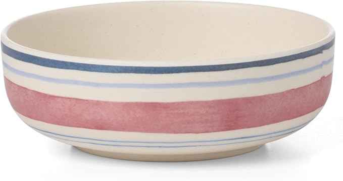 Oneida Dinnerware Sets, 24 Seven Melamine Stripe 12-Piece Dinnerware Set, Set for 4, Service For 4, Melamine Material, Dishwasher Safe, Plates And Bowls, Dinner Dishes, Kitchen (Assorted, 12 Piece)
