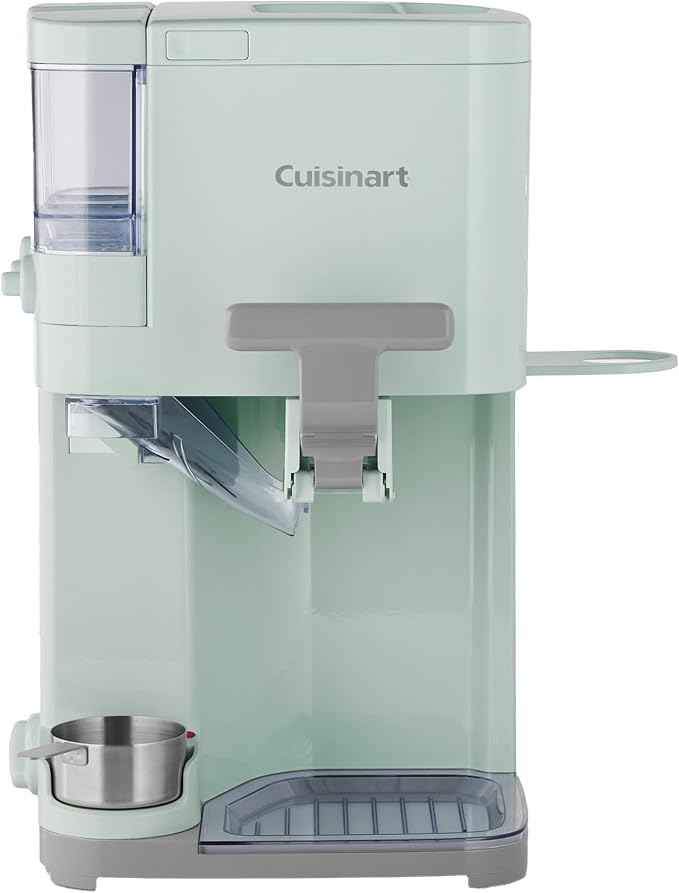 Cuisinart Soft Serve Ice Cream Machine- Mix It In Ice Cream Maker for Frozen Yogurt, Sorbet, Gelato, Drinks 1.5 Quart, Mint Green, ICE-48