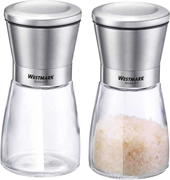 Westmark 63352260 Spice Mills Set, Glass, Stainless Steel, ABS, PE, PP, Ceramic, stainlesssteel