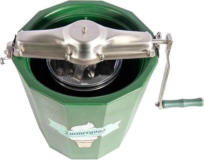 PREMIUM 4 qt. - Stainless Steel Ice Cream Maker - Hand Crank