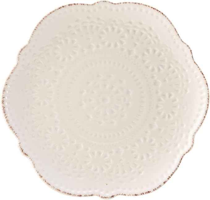 Pfaltzgraff Chateau Cream 16-Piece Stoneware Dinnerware Set, Service for 4, Off White