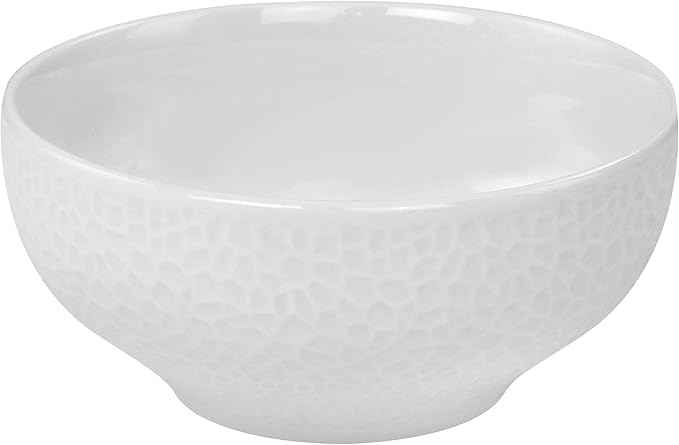Elama White Porcelain Dish Dinnerware Set, 16 Piece, Jasmine (Elama Glossy)