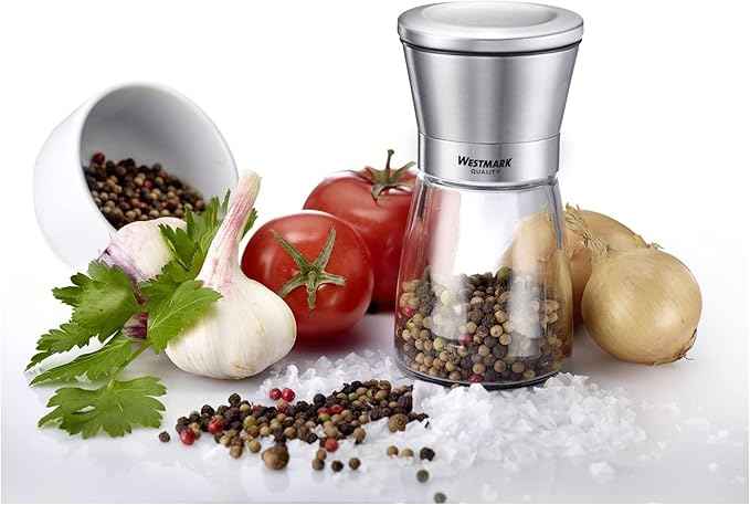 Westmark 63352260 Spice Mills Set, Glass, Stainless Steel, ABS, PE, PP, Ceramic, stainlesssteel