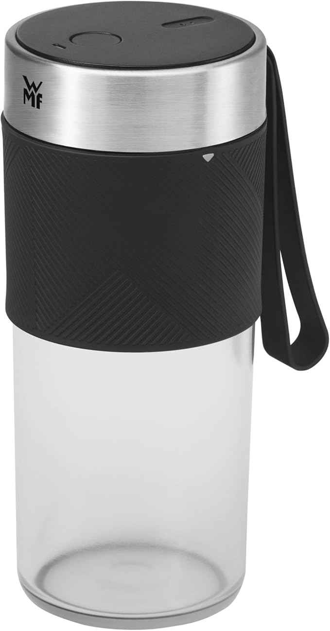 WMF Cromargan 300 ml Portable USB Rechargeable Mini Mixer, Smoothie Maker