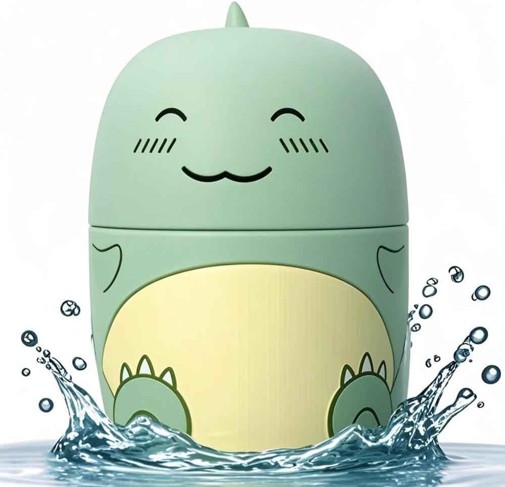 Cute Dinosaur-Shaped Toilet Bowl Cleaner Bottle, Bathroom Toilet Tank Cleaner with Jasmine Scent,One bottle lasts for 90 days (1, green)