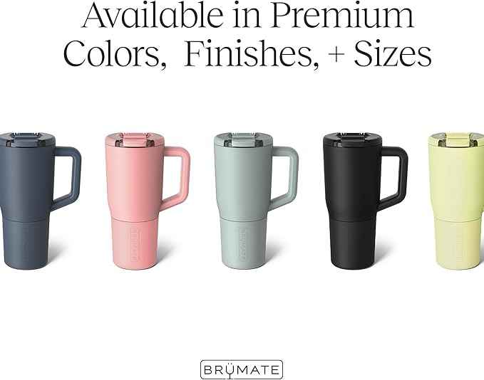 BrüMate Müv - 25oz 100% Leak Proof Insulated Coffee Mug with Handle & Lid - Stainless Steel Coffee Travel Mug - Double Walled Coffee Cup (Dune)