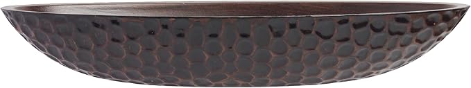 Hosley Honeycomb Wood Decor Bowl 14.3-Inch-Long Rustic Decorative Centerpiece for Dry Potpourri & Orbs, Elegant Home & Office Decor, Ideal Gift for Weddings, Spas & Reiki