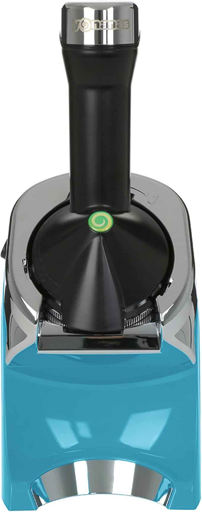 Yonanas 988TL Deluxe Vegan Non-Dairy Frozen Fruit Soft Serve Dessert Maker, BPA Free, Includes 75 Recipes, 200 Watts, Teal