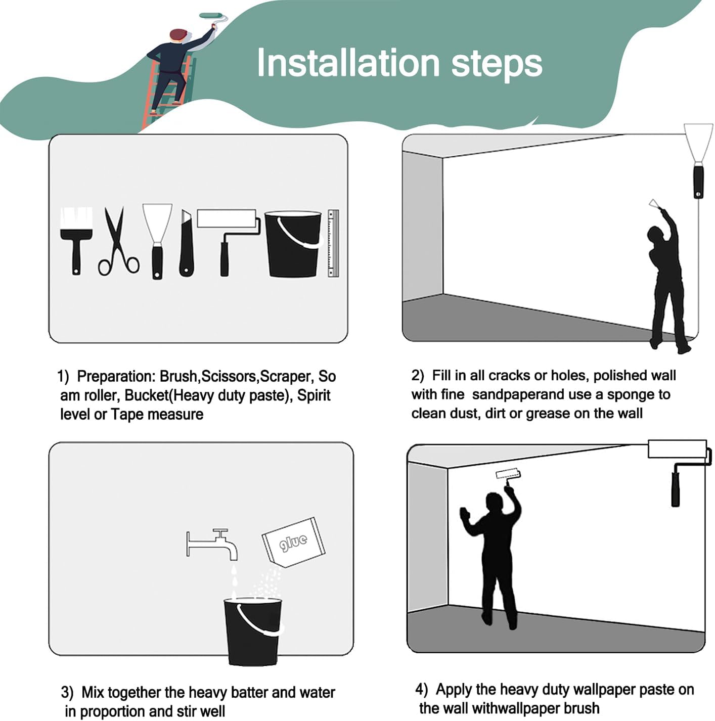 -Vintage Forest Natural Wall Bedroom Mural XT18 S 100" x 65"