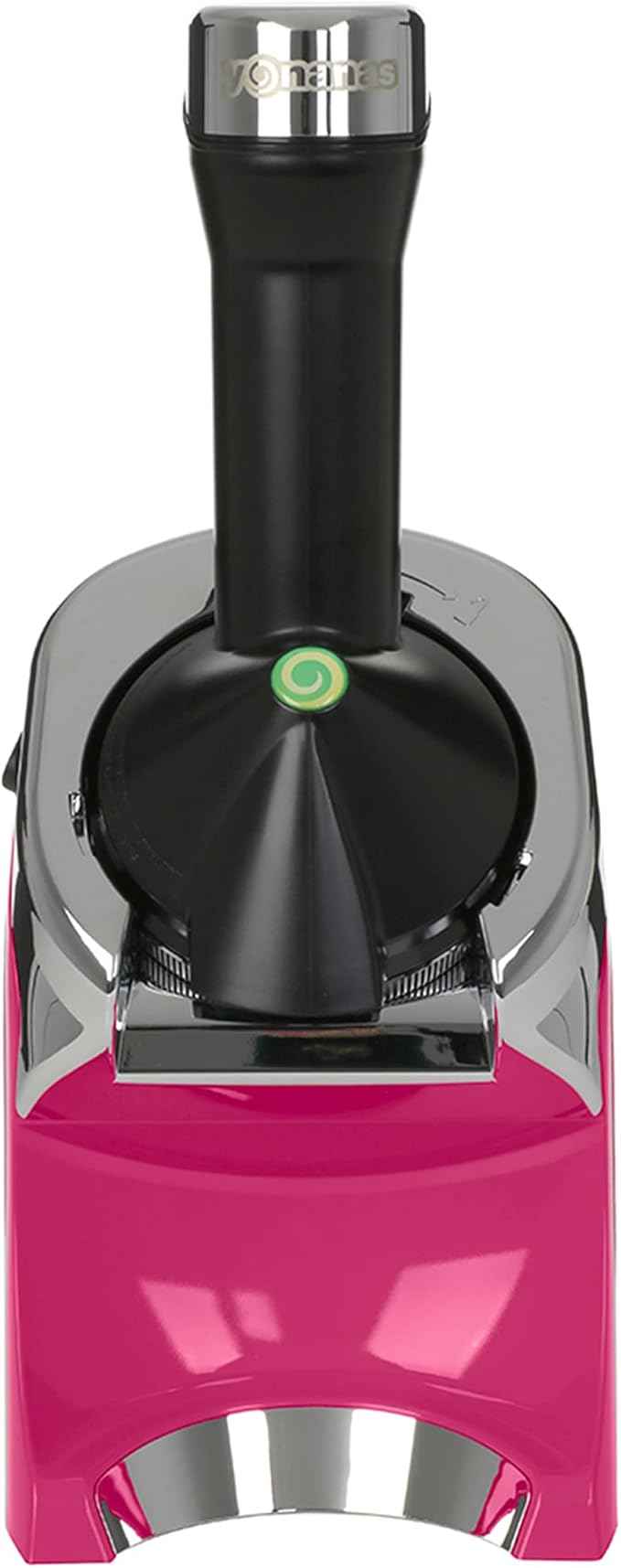 Yonanas 988HP Deluxe Vegan Non-Dairy Frozen Fruit Soft Serve Dessert Maker, BPA Free, Includes 75 Recipes, 200 Watts, Pink