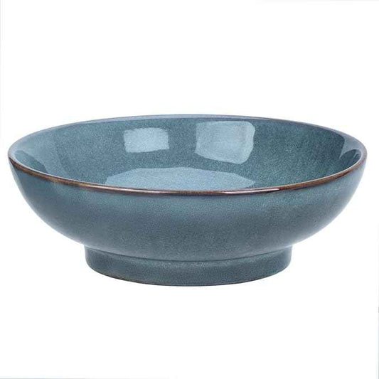 10" Decorative Bowl,Ceramic Fruit Bowl for Kitchen Counter,Coffee Table, Dining Room,Table Centerpiece Bowel,Entryway Key Holder & Jewelry Organizer (Ocean Blue)