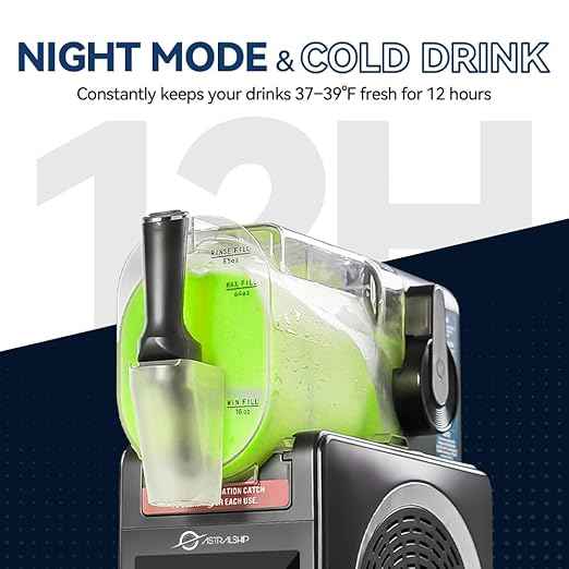Slushie Machine 85oz Frozen Drink Maker with 6 Preset Programs, Smart Temp Control, Rinse, Low-Sugar & Alcohol Alerts Slush Maker for Milkshakes, Margarita Smoothie, Frappes and More, No Ice Needed
