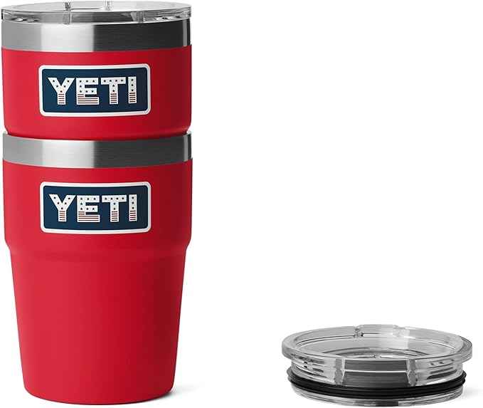 YETI Rambler 16 oz Stackable Tumbler, Vacuum Insulated, Stainless Steel with MagSlider Lid | Stackable, Vacuum Insulated, MagSlider Lid, Stackable, Vacuum Insulated, MagSlider Lid