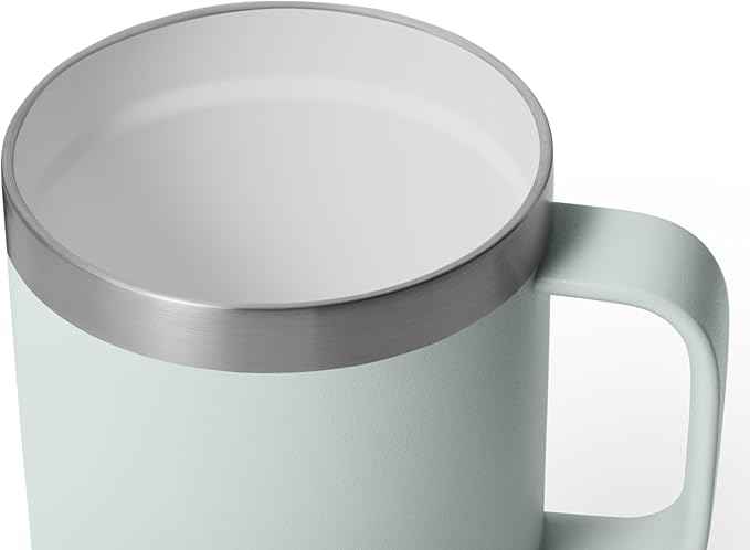 YETI Rambler 10 oz Ceramic Lined Stackable Mug, Vacuum Insulated, Stainless Steel with MagSlider Lid, Ridgeline