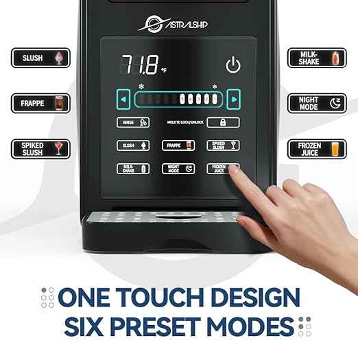Slushie Machine 85oz Frozen Drink Maker with 6 Preset Programs, Smart Temp Control, Rinse, Low-Sugar & Alcohol Alerts Slush Maker for Milkshakes, Margarita Smoothie, Frappes and More, No Ice Needed