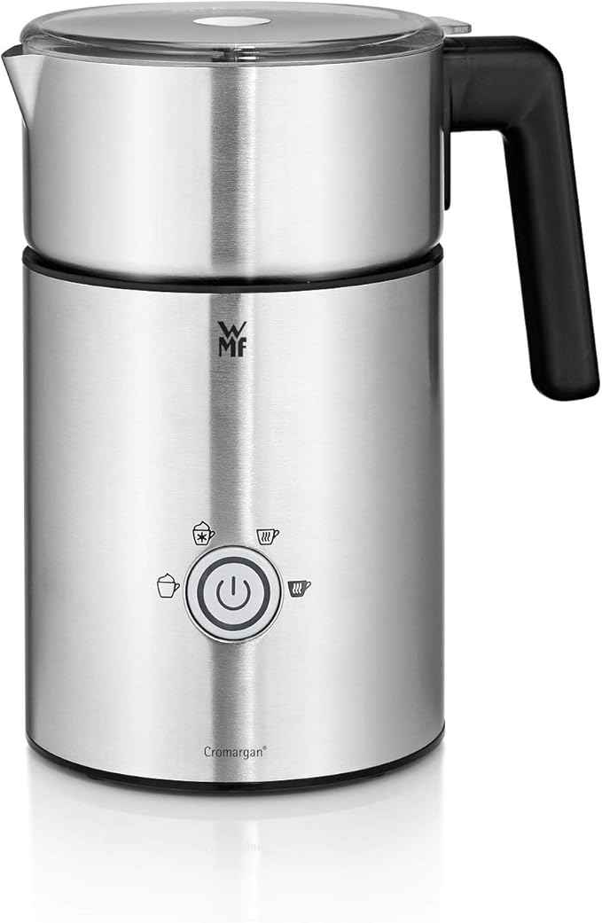 WMF Lono Milk & Choc Induction Milchaufs for Milk Froth Hot and Cold or Hot Chocolate, Cromargan/Matte Silver