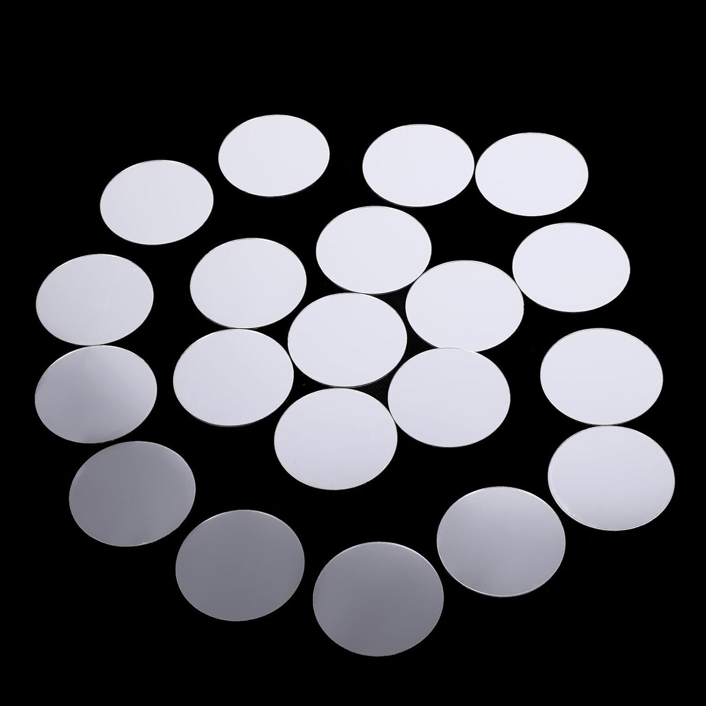 20pcs Mini Acrylic Mirror Tiles Round Mirror Stickers 3in Self Adhesive Small Round Mirror Small Circle Mirror DIY Crafts Small Decorative Mosaic Mirror Sheets for Walls