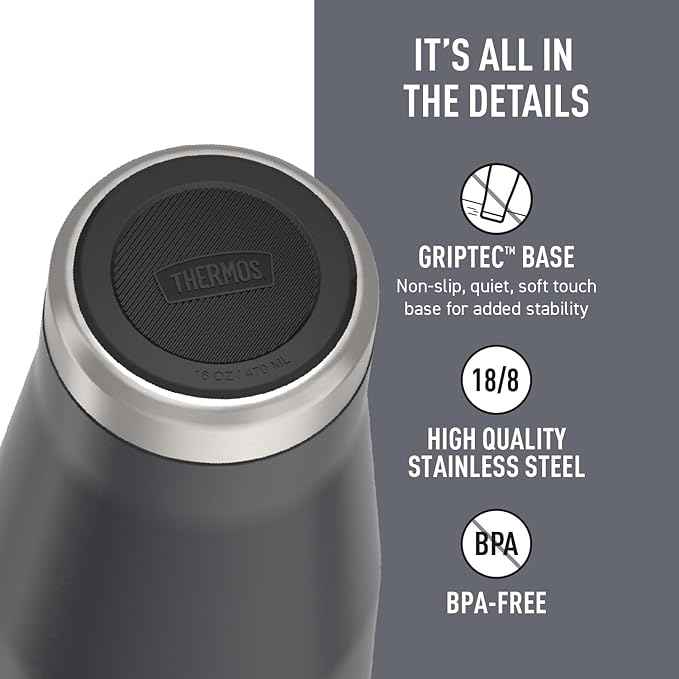 THERMOS ICON SERIES, Stainless Steel Tumbler, Granite, 16 oz