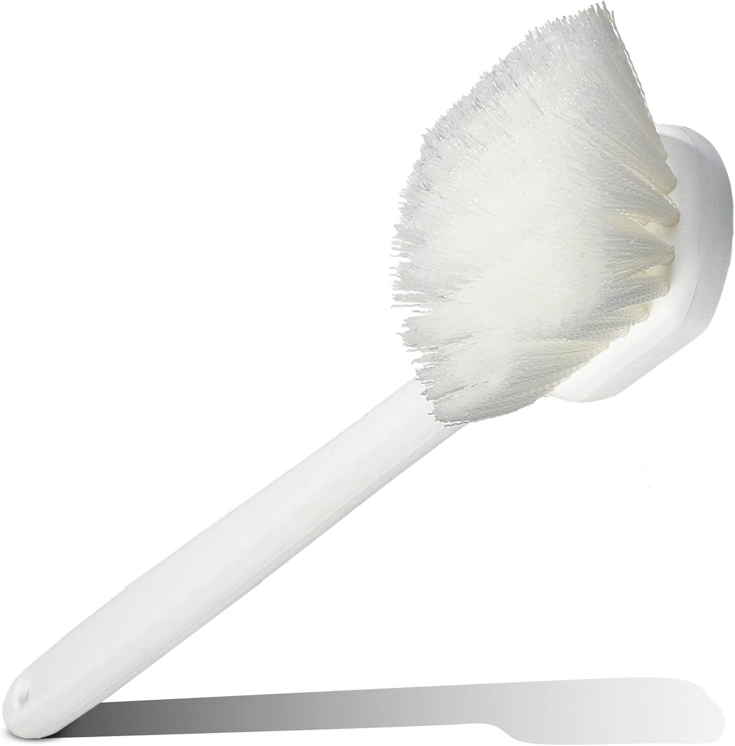 CFS 36620L00 Flo-Pac Plastic Handle Utility Scrub Brush, Nylon Bristles, 20" Length, 2" Bristle Trim, White, 1 Count