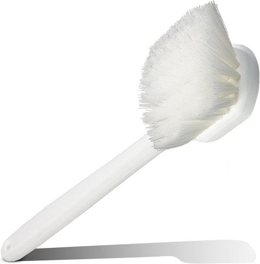 CFS 36620L00 Flo-Pac Plastic Handle Utility Scrub Brush, Nylon Bristles, 20" Length, 2" Bristle Trim, White, 1 Count
