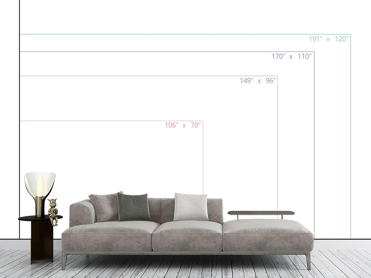 WFBHUA-3d Black Geometric Wallpaper Purple Lines Large Background Wall Mural for Bedroom Living Room (No Peel and Stick)