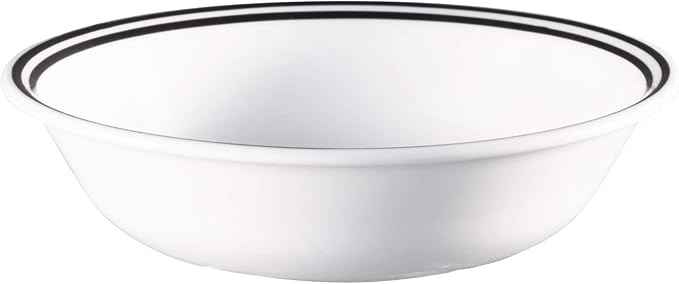 Corelle Vitrelle 18-Piece Service for 6 Dinnerware Set Triple Layer Glass and Chip Resistant, Lightweight Round Plates and Bowls Set, City Block