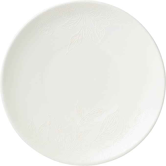 Oneida 897397 Roseto 12-Piece Dinnerware Set, White