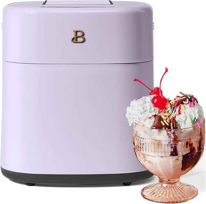1.5 Quart Ice Cream Maker with Touch Control Panel, Freezer Bowl Design, Compact Electric Machine for Homemade Frozen Desserts, Gelato & Sorbet (Lavender)