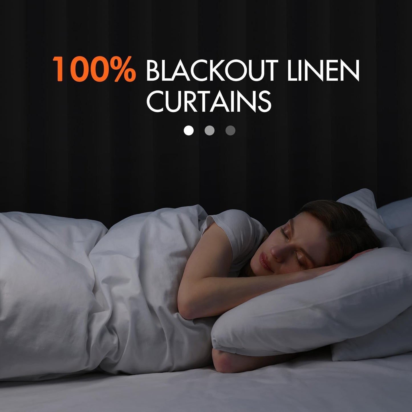 MIULEE 100% Blackout Curtains 84 Inch Long 2 Panels for Bedroom, Thick Luxury Faux Linen Black Out Curtain Room Darkening Back Tab Pleat Window Textured Drapes with Hooks for Living Room, Sage Green