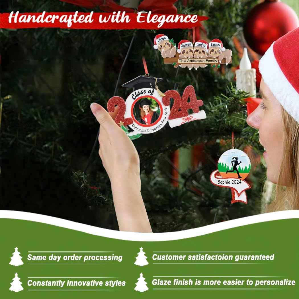 MAXORA 2025 Snowman Family of 5 Ornament, Personalized Snow Shovel Family Ornament, Snowmen Ornaments, Snowman Christmas Tree Ornaments Decoration Keepsake, 2025 Christmas