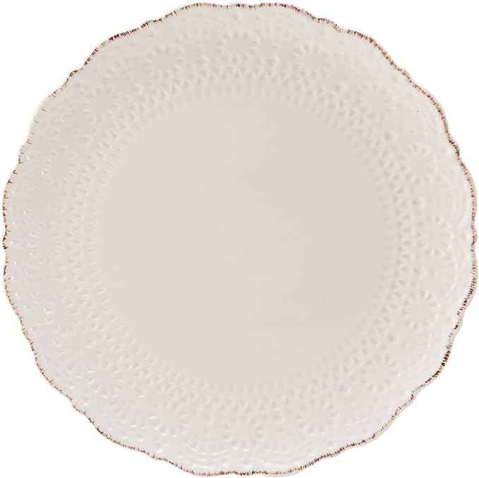 Pfaltzgraff Chateau Cream 16-Piece Stoneware Dinnerware Set, Service for 4, Off White