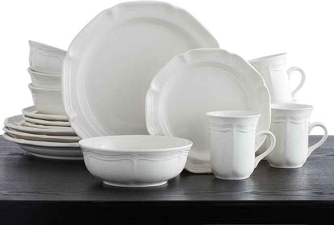 Mikasa French Countryside 16-Piece Dinnerware Set, Service for 4
