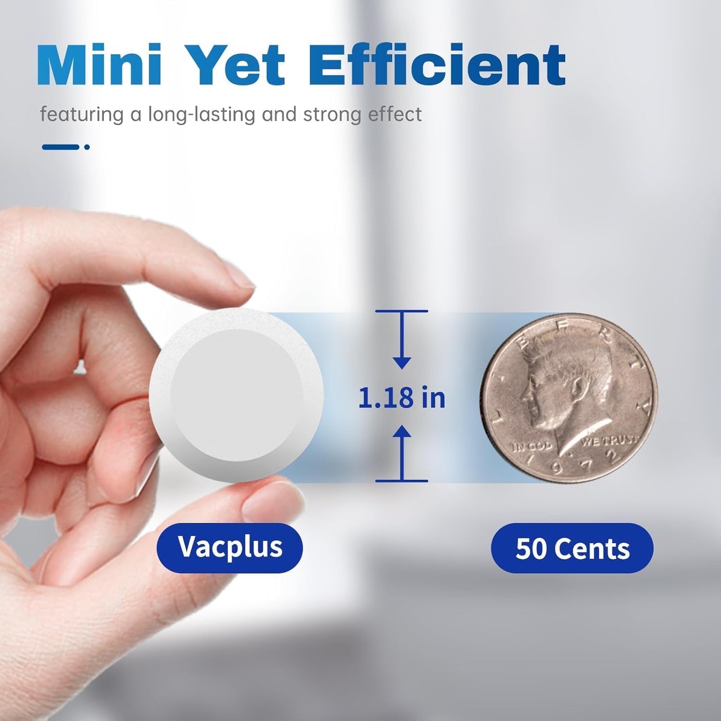 Vacplus Toilet Bowl Cleaner Tablets 40 PACK, Automatic Cleaners with Bleach, Slow-Releasing Toilet Tank Cleaners for Deodorizing & Descaling, Household Toilet Cleaners against Tough Stains