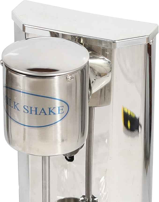 Electric Milkshake Maker, Ice Cream Mixer Machines, 110V Commercial Drink Smoothie Blender for Coffee Shops, Tea Stores to Making Fruit Tea, Coffee, Stirred Drinks (1 Head with Cup 650ml)