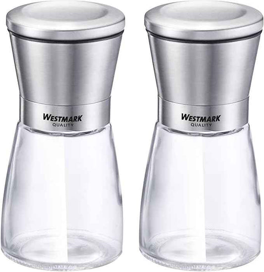 Westmark 63352260 Spice Mills Set, Glass, Stainless Steel, ABS, PE, PP, Ceramic, stainlesssteel