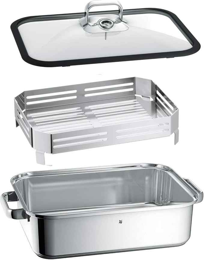 WMF Vitalis Compact Roaster with Silicone Seal, Silver