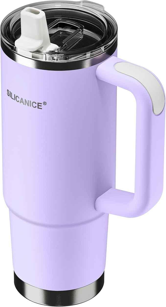 For Travel & Gym – Never Drink from a Moldy Lid Again: 30oz Hygienic Tumbler, 100% Leakproof Lid & Removable Foldable Spout. Reinforced Base, Fits Cup Holders- Lilac