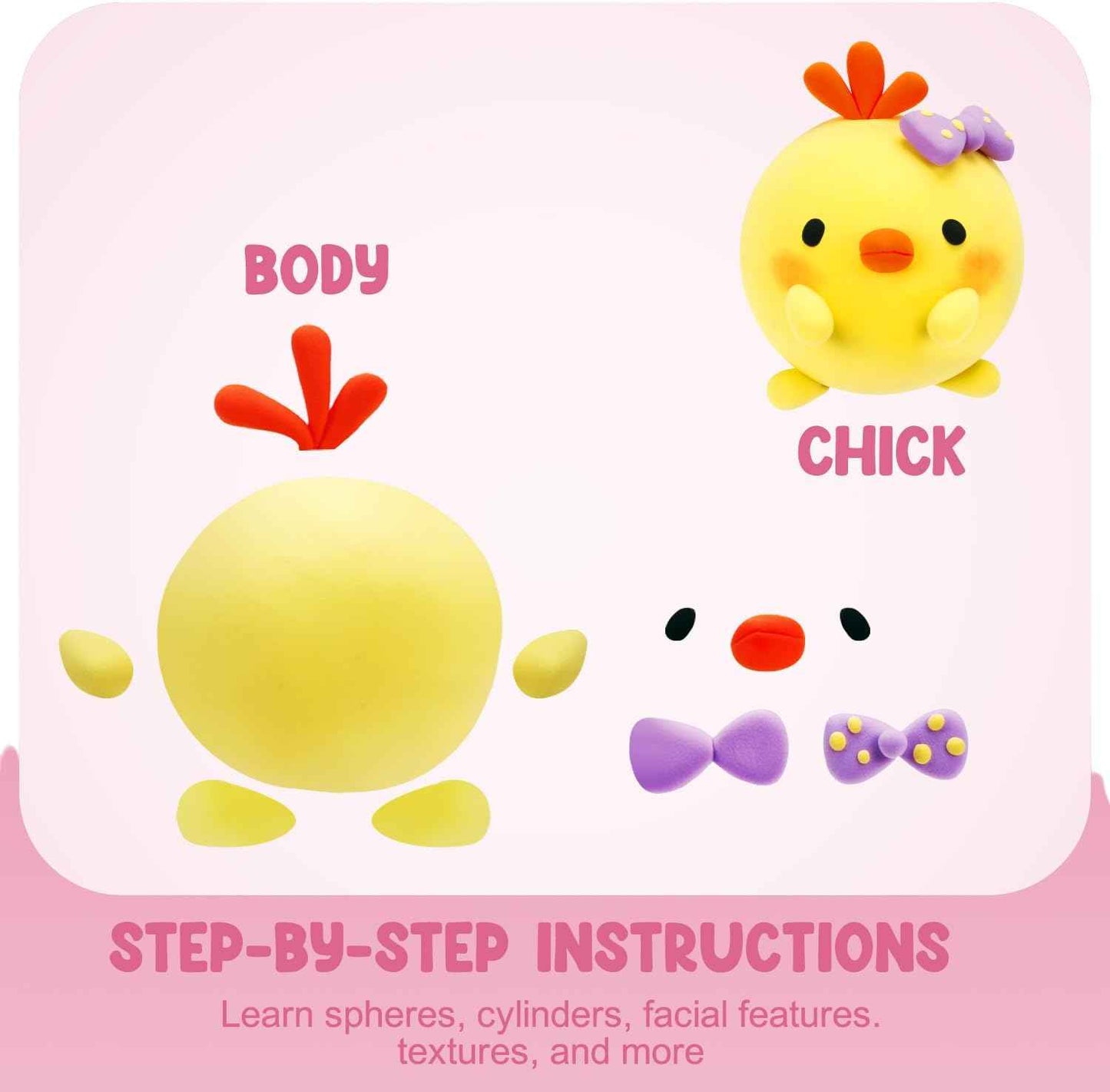 LOUFOR Air Dry Clay Kits - Modeling Clay for Kids, Ultra Light & Soft, Safe & Non-Toxic, DIY Airdryclay Kit with Sculpting Tools and Tutorials, Creatible Art Crafts Toys Gifts for Boys Girls